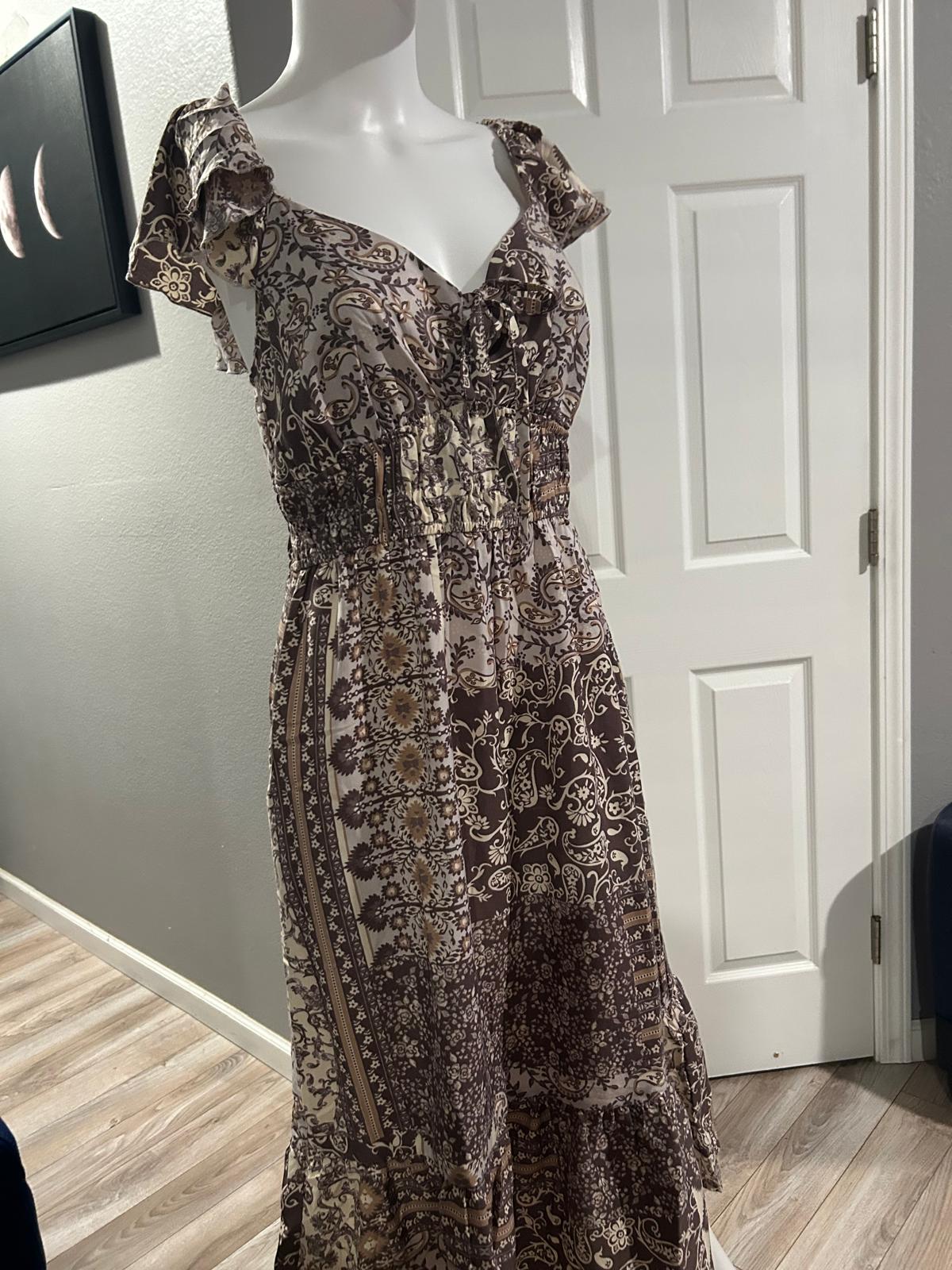 Vestido Boho Estampado Paisley — vestido importado