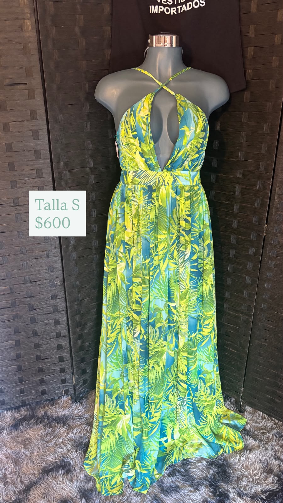 Maxi Vestido Tropical — vestido importado