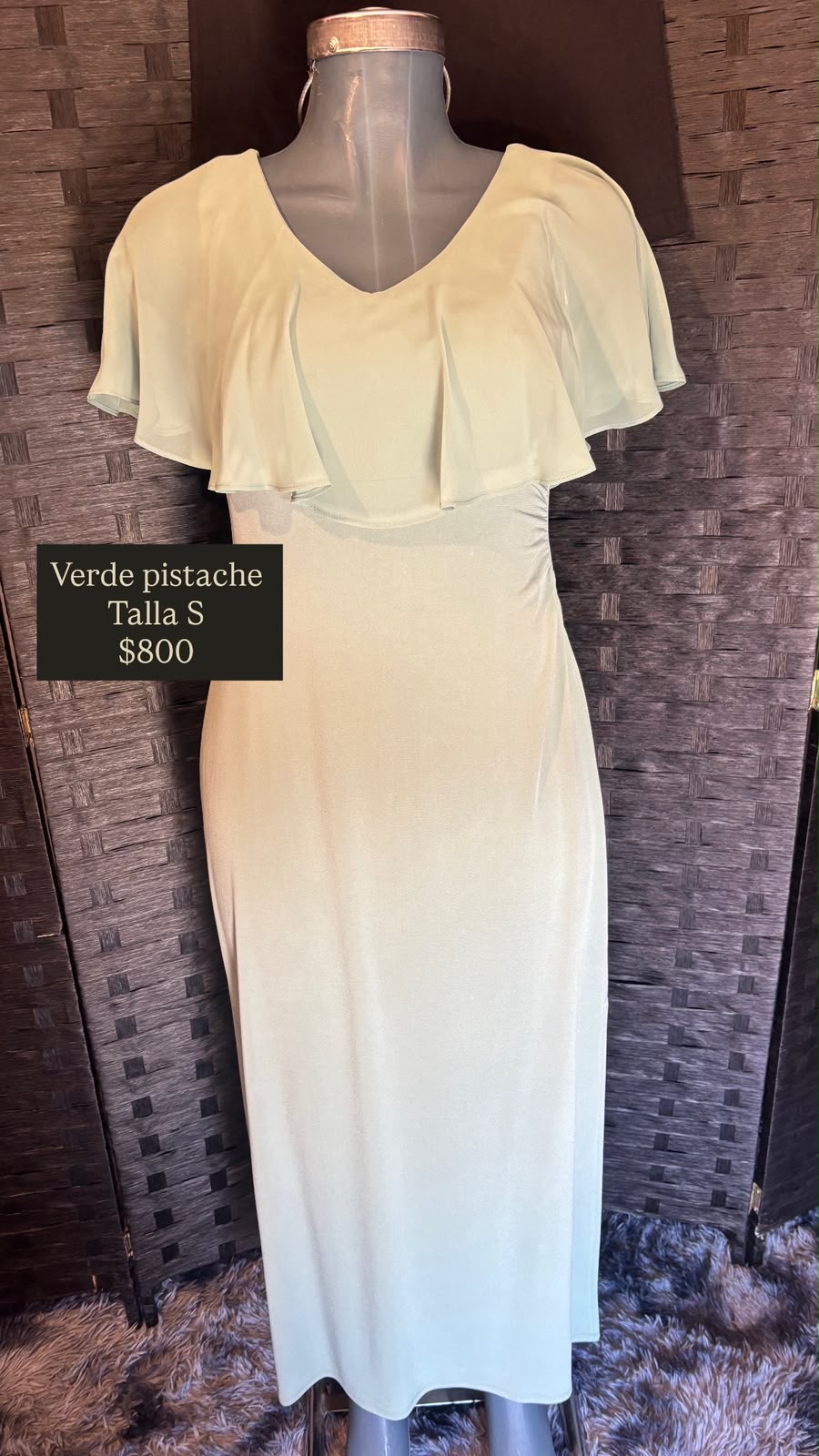 Vestido Verde Pistache — vestido importado