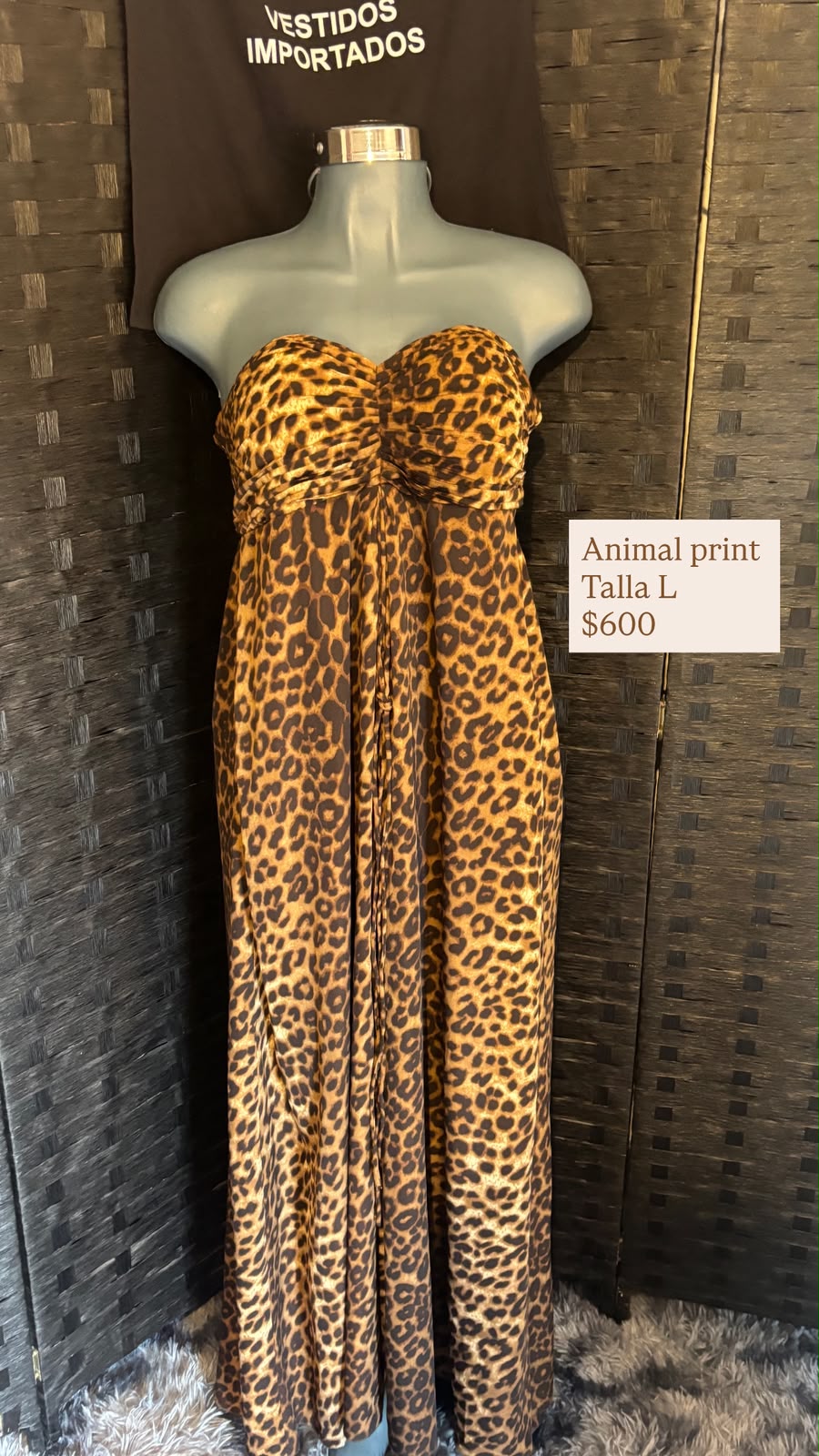 Maxi Vestido Animal Print — vestido importado