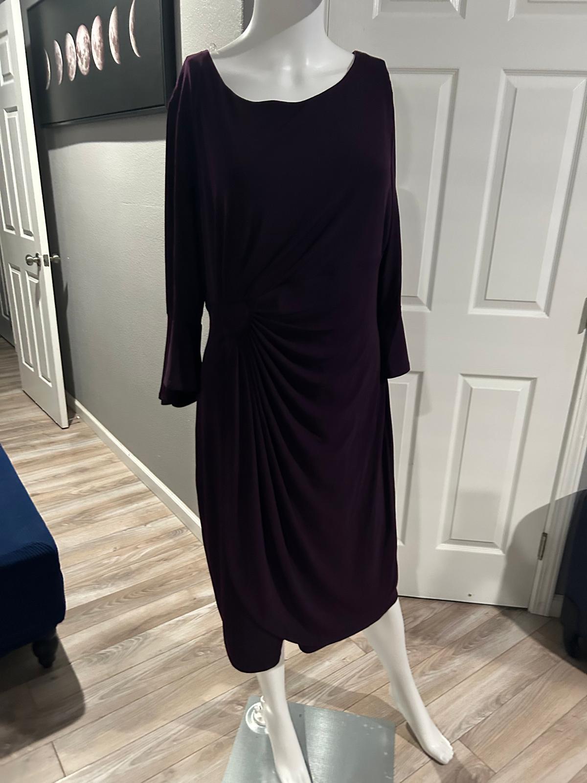 Vestido Vino Drapeado — vestido importado