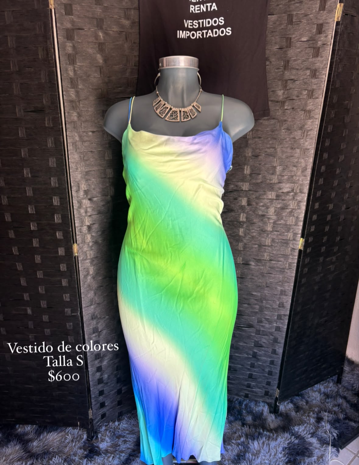 Vestido de Colores Degradado — vestido importado