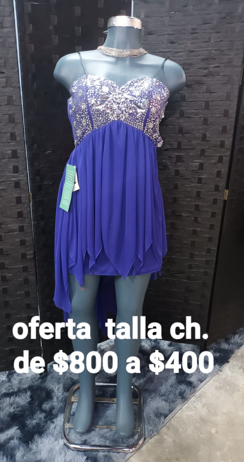 Vestido Morado con Pedrería — vestido importado